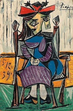 Mujer sentada 3 1962 cubismo Pablo Picasso Pinturas al óleo